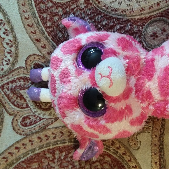 TY Beanie Boo Twigs the Pink Giraffe - Picture 9 of 13